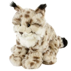 Teddys Rothenburg Cuddly Toy Lynx Sitting Blonde/Black 27 cm Plush Lynx Plush Cat Uni-Toys