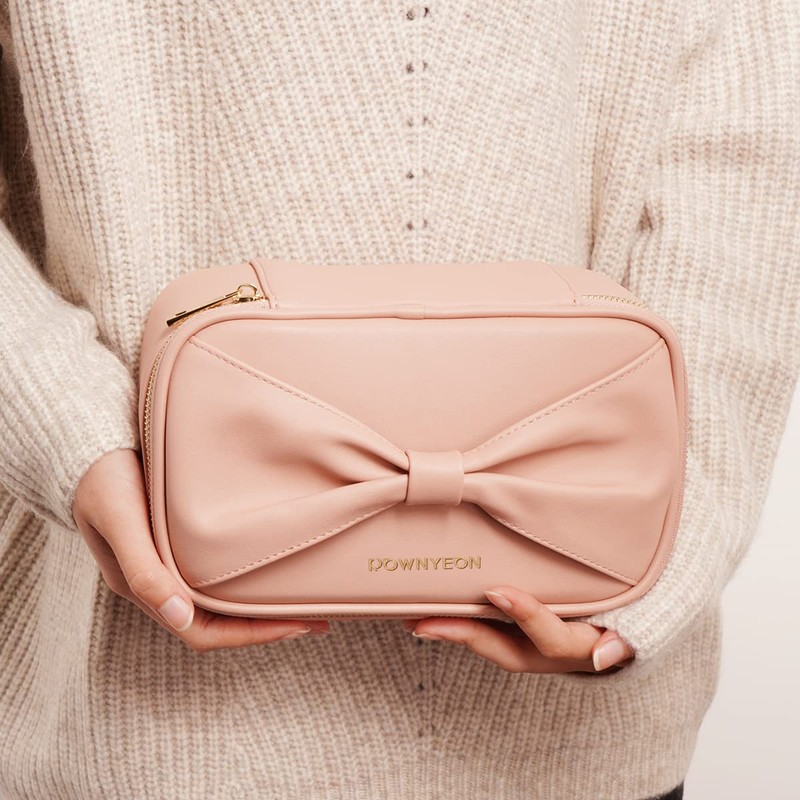 Rownyeon Makeup Pouch, Cute, Large Capacity, Pouch, Makeup, Compact, Vanity