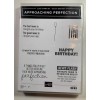 Stampin' Up! APPROACHING PERFECTION Rubber/Cling Stamp Set - Brand New
