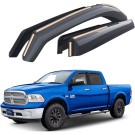 Goodyear Rain Guard - In Channel - Ram Crew Cab 09-18 1500 2500 3500 -Free Gift!