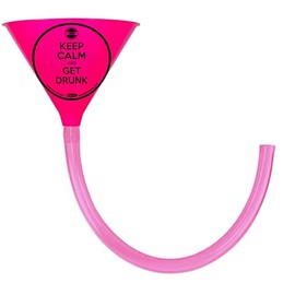 Head Rush Keep Calm GET DR*NK Beer Bong - Beer Funnel with Long Tube - Beer Accessories & Drinking Games for Adults Party - Drink Funnel with a Thick Flexible Hose - Ultimate (2FT)
