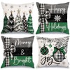 GEEORY Christmas Throw Pillow Covers 20 x 20 Inch Set