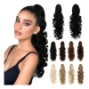 Extensiones Cabello Natural Clip Ondulado Coleta De Cabello