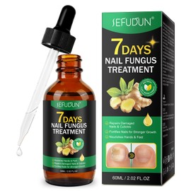 Tiuedu Ginger Nail Treatment, Nail Growth Serum, Ginger Nail Serum, Nail Repair Cuticles Oil, Ginger Nail Oil for Strengthen nails & Promote Nail Growth, Natural Plant Formula