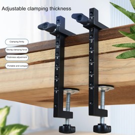 Woodworking C Clamp, 10 to 140 mm, Adjustable G Clip for Attaching Cutting, Drilling, Robust C Clamps Made of Aluminium and Carbon Steel, Industrial Strength for