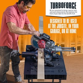 Express Folding Worktable, Easy Setup Portable Folding Workbench, 34" W x 24" D Lightweight Versatile Worktable with 1000 Lbs Load Capacity Work Benches for DIY Home Improvements Professional Worksite