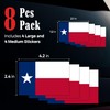 Sticky Expressions | 8 Pcs Texas Flag Sticker – Two