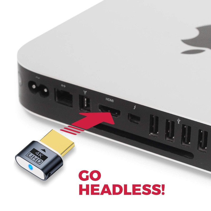 Wowfast HDMI Dummy Plug, HDMI Dongle Virtual Monitor Display Emulator