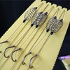 #8 Double Hook Fishing Line, Stainless Steel Barbed Carp Hook