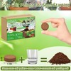 Halatool 30mm 100pcs Organic Coconut Coir Pellets Soil for Planting,