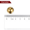 sourcing map 4pcs 15mm Precision Solid Brass Bearing Balls for
