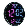 LED Digital Wall Clock Large Display, 10 Inch Electronic Alarm