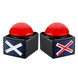 MMGGAISH Buzzer Button, Buzzer with Light and Sound, Parent-Child Game Button, Game Buzzer (Pack of 2)