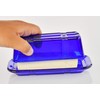 Home-X Glass Butter Dish With Lid - Vintage Style Keeper