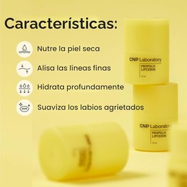 Mantequilla labial de miel CNP - Propolis Lipcerin™ 01 Original, bálsamo labial y mascarilla de Manuka hidratante para la noche, hidratación de larga 