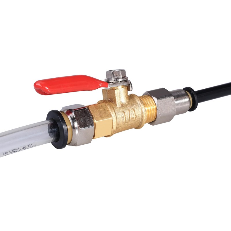 YELUN 1/4 Inch Valve Npt Air Compressor Brass Heavy Duty
