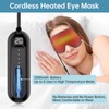 Telepepe Heated Eye Mask, Cordless Warm Eye Compresses for Dry
