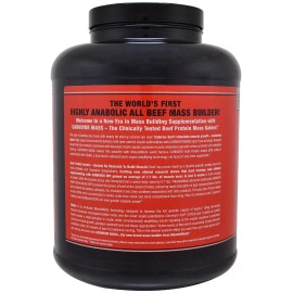 Carnivor™ Mass, ganador anabólico de proteínas de carne de res, caramelo de vainilla, 5,78 libras (2.618