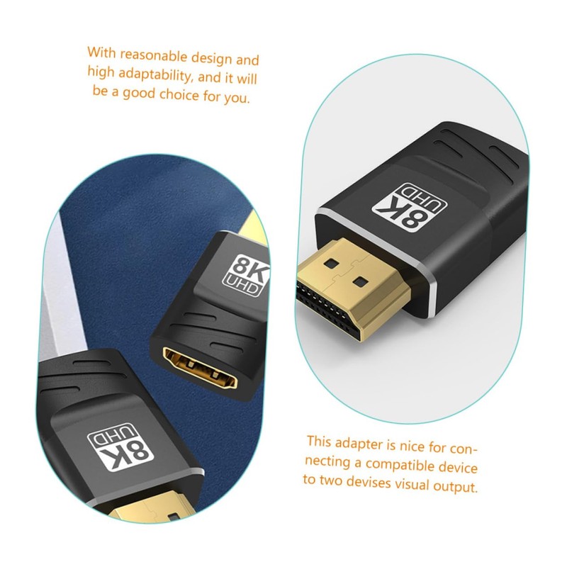 SHINEOFI Male to Female Adapter Tv Connector for Monitors Durable