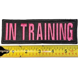 Service Dog Collar Vest Patches - 2 X 6 Inch Embroidered - Hook & Loop - In Training, Do Not Pet - SAR ESA K9 Emotional Support or Therapy Dogs