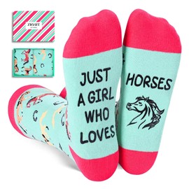 Zmart Horse Gifts for Girls - Gifts for Horse Lovers, Equestrian Gifts, Horse Socks for Women, Horse Socks for Teen Girls