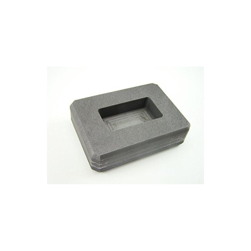 1 oz Silver Bar High Density Graphite Ingot Mold Loaf