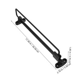 WHAMVOX 1pcs Telescopic Closet Rod Retractable Hanging Rail for Wardrobe Space Saving Hanger Rack Easy Installation Suitable for Clothes Pants and Accessories Black
