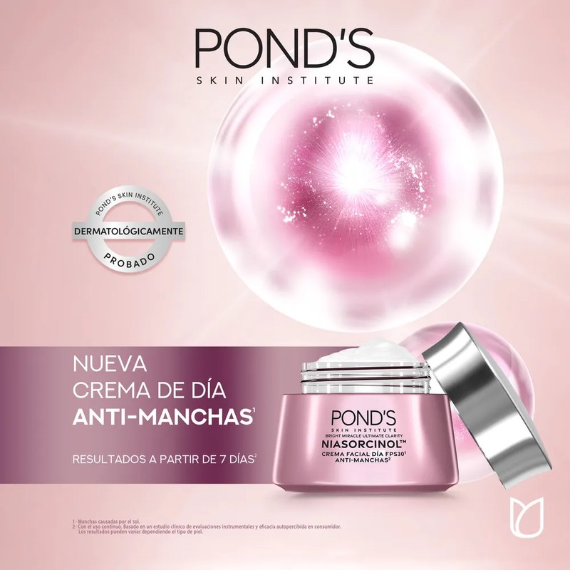Crema Facial de Día Pond's Bright Miracle | Niasorcinol para