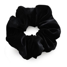 JewelVOX Scrunchie, Hair Elastic, Hair Accessory, Women's, Large, Velour, Black, Adult (Black)