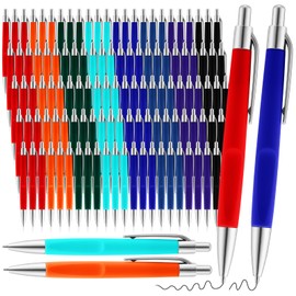Sayglossy 120 Pieces Retractable Ballpoint Pens Black Ink Click Pens Bulk 0.7mm Medium Point No Bleed Pen Set Rolling Ball for School Office Note Taking Journal Teacher Student Supply Gifts (Colorful)