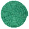 Cuerda de algodón natural trenzada, 1/4 pulgadas, verde zacate, 10