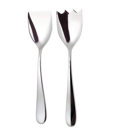 Alessi Nuovo Milano Salatbesteck, Edelstahl, Silber, 8 x 6.5 x 31.5 cm, 2-Einheiten