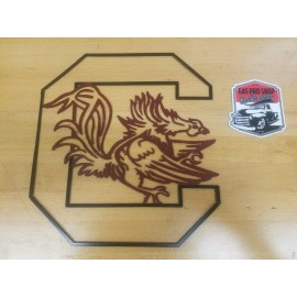 Decor South Carolina Gamecocks metal Wall Art Plasma Cut Home Decor Gift Idea Football