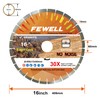 FEWELL 16 inch 406mm Diamond Saw Blade for Bridge Saw