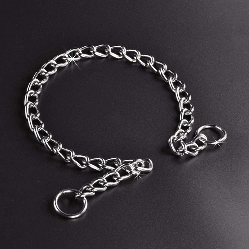 Pet Dog Collars Stainless Steel Training Collars Dog Chain Necklace