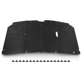 G-PLUS Hood Insulation Pad Heat Shield w/Clips Compatible with Ford F250 F350 F450 Super Duty 1999-2007/Fit Ford Excursion 2000-2007 Black Heat Blanket