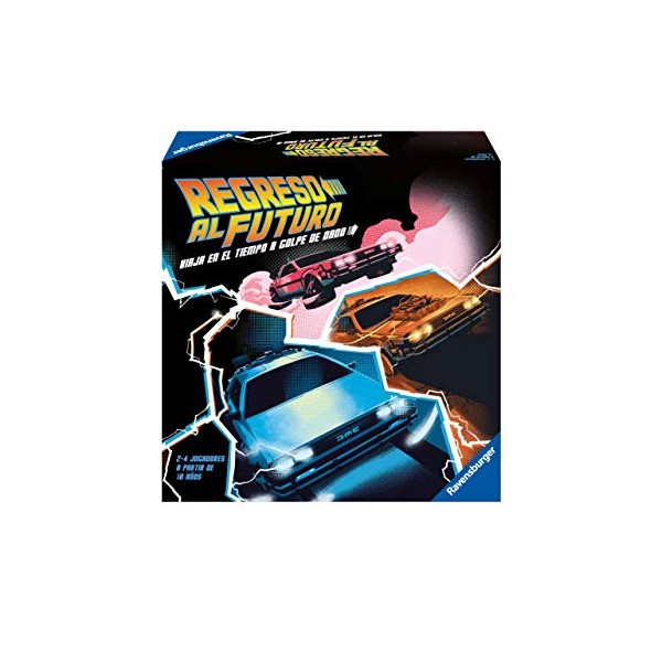 Ravensburger 26894 Back to The Future, Spanish Version, Light Strategy Game, 2-4 Players, Recommended Age 10+
