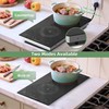 Electric Cooktop 2 Burners 110V~120V, 12'' Plug in Electric Stove