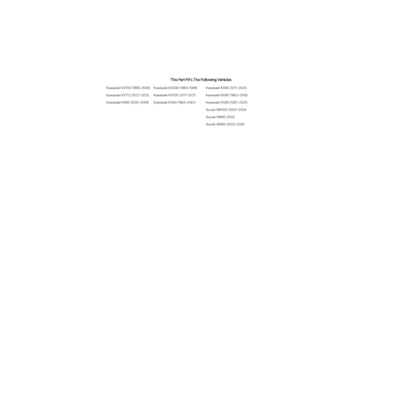 Tusk Swing Arm Bearing Kit For Kawasaki KX85 2001-2025