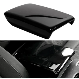 YINGTUU for Honda Civic 11th Gen 2022 2023 2024 2025 Accessories Car Interior Center Console Armrest Box Protector Cover Glossy Black