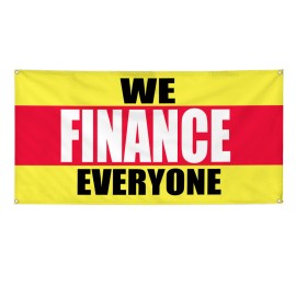 genetic/unbranded Vinyl Banner Multiple Sizes We Finance Everyone Car Body Shop Repair Business - 36x72inches