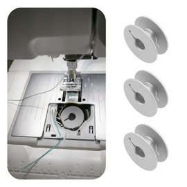 OTOTEC 20Pcs Slotting Metal Bobbins Aluminium Alloy Sewing Machine Lock Cylinder Compatible with Pfaff Home and Industrial Sewing Models 21x8.8mm