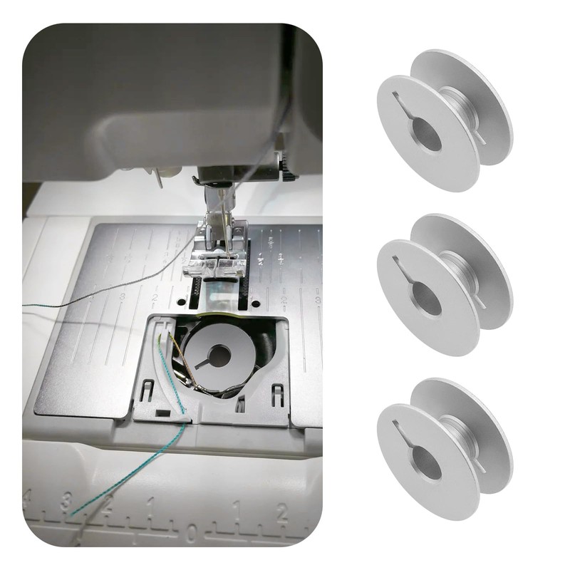 OTOTEC 20Pcs Slotting Metal Bobbins Aluminium Alloy Sewing Machine Lock