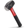 Powerbuilt 2-1/2 Pound Club Hammer with Fiberglass Handle, Non-Slip Rubber