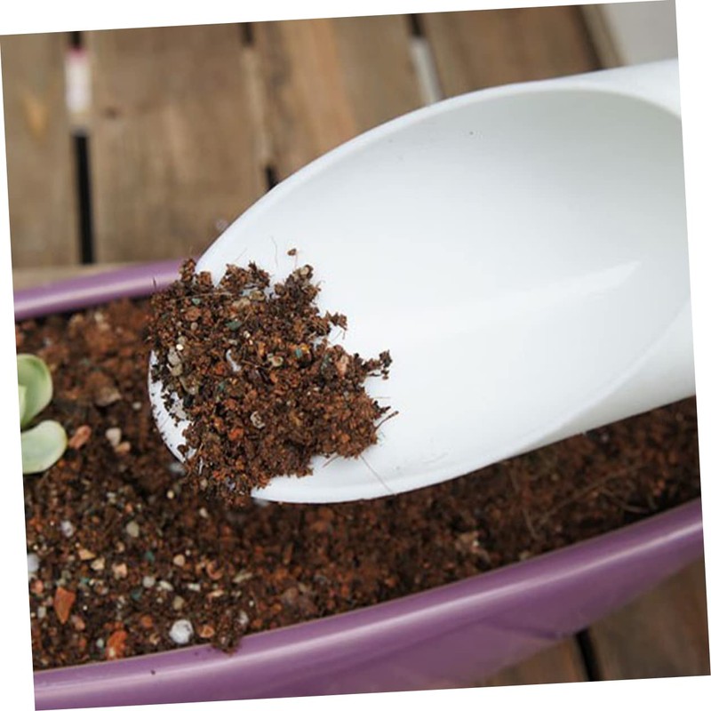 IWOWHERO 1set Durable Plastic Soil Scoops for Gardening Ergonomic Handheld
