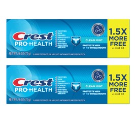 2pck Crest Pro-Health Clean Mint Toothpaste (2.6oz)