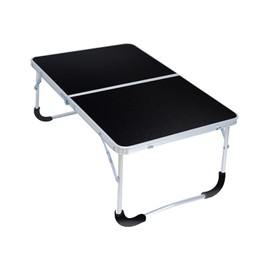Utdfbwq Portable Folding Table, Small Outdoor Folding Table, Folding Beach Table, Laptop Table, Suitable for Outdoor Travel, Camping, Beach, Barbecue, Picnic, Party, Patio, Etc. (Black)