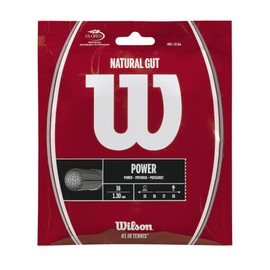 Wilson WRZ999800 Tennis String, Single, Brocade Kei Natural GUT 16 (Natural Gut 16), Natural, 0.05 inches (1.30 mm)