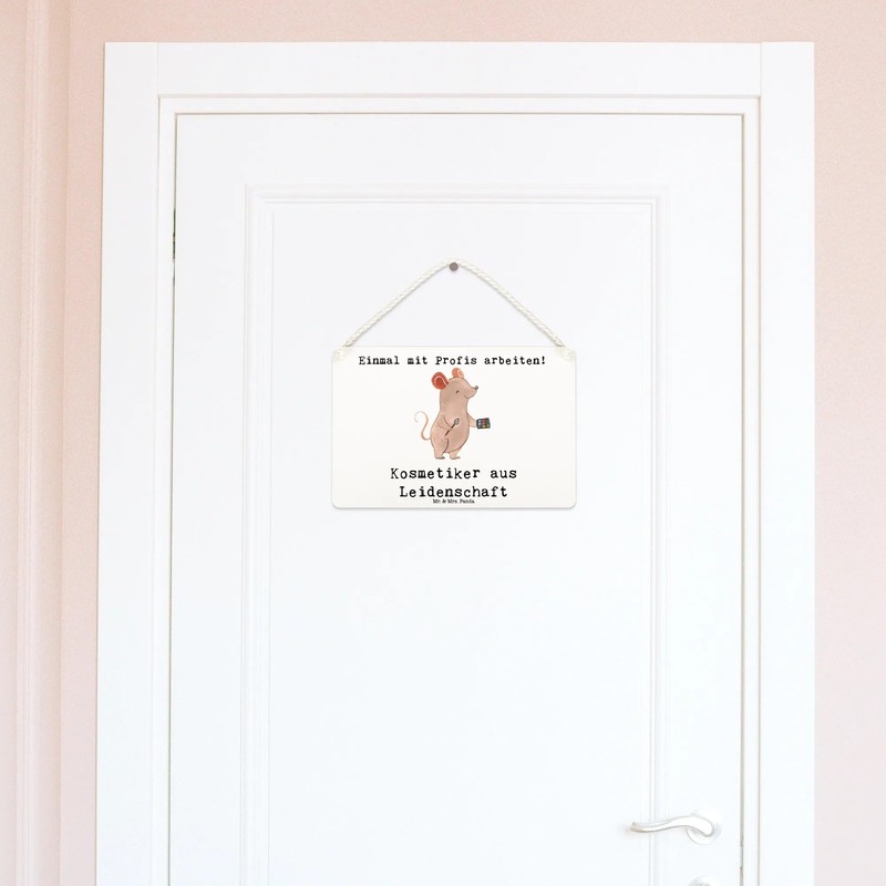 Mr. & Mrs. Panda DIN A6 Decorative Sign Beautician Passion