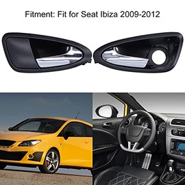 Aramox Manija Interior Delantera de Auto para SEAT Ibiza 6J 2009-2017, Reemplazo con Números OE 6J1837114A 6J1837113A, Par Izquierdo y Derecho, 6J0837114 6J1837113